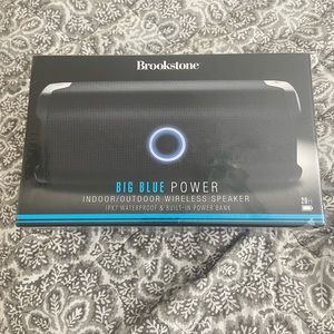 Brookstone Big Blue Power Indoor/Outdoor Wireless Speaker